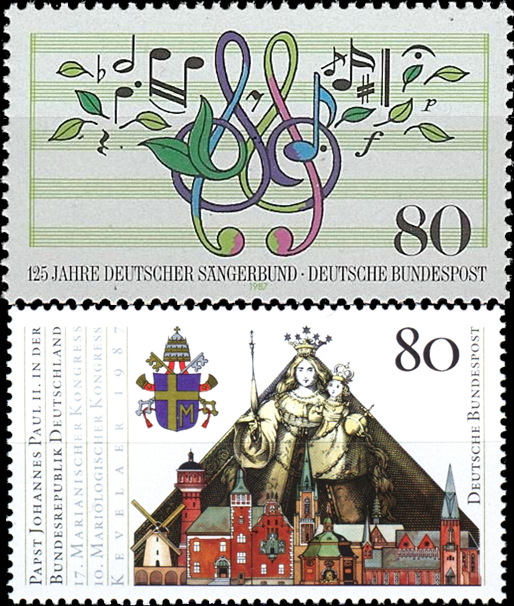 Briefmarken BRD (Bund) 1987, Mi.Nr. 1319, 1320, Postfrisch