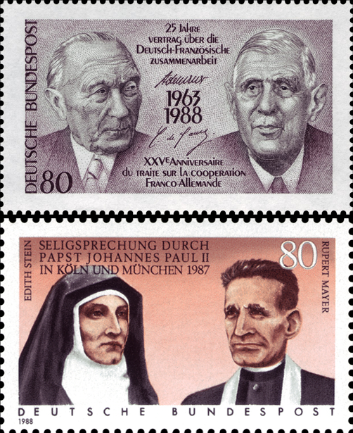 Briefmarken BRD (Bund) 1988, Mi.Nr. 1351, 1352, Postfrisch