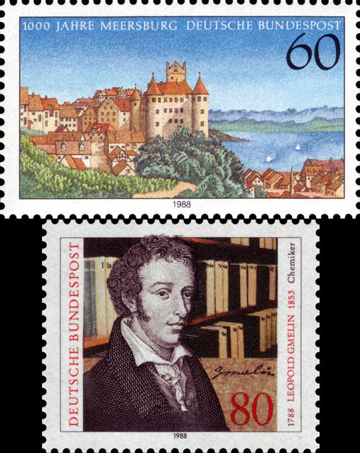 Briefmarken BRD (Bund) 1988, Mi.Nr. 1376, 1377, Postfrisch