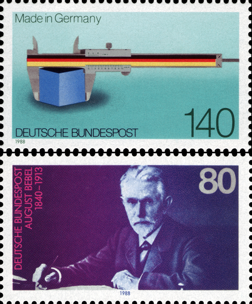 Briefmarken BRD (Bund) 1988, Mi.Nr. 1378, 1382, Postfrisch