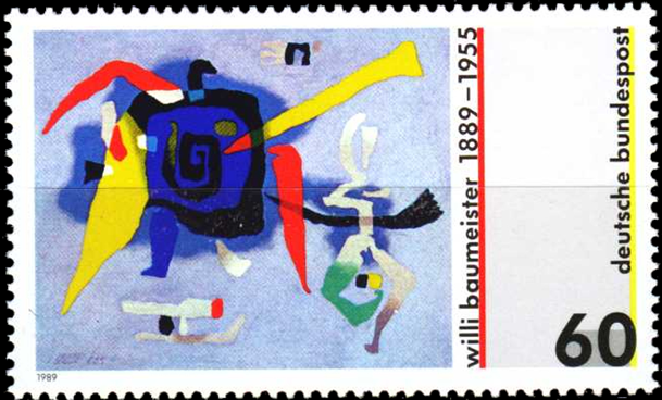Briefmarken BRD (Bund) 1989, Mi.Nr. 1403, Willi Baumeister. Postfrisch