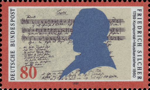 Briefmarken BRD (Bund) 1989, Mi.Nr. 1425, Friedrich Silcher. Postfrisch