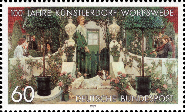 Briefmarken BRD (Bund) 1989, Mi.Nr. 1430, Künstlerdorf Worpswede. Postfrisch