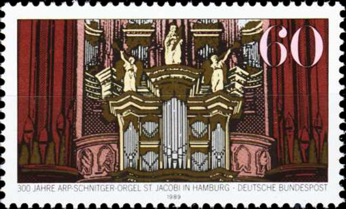 Briefmarken BRD (Bund) 1989, Mi.Nr. 1441, Arp-Schnitger-Orgel. Postfrisch