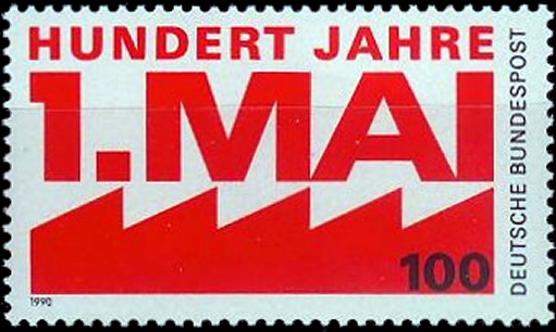 Briefmarken BRD (Bund) 1990, Mi.Nr. 1459, Tag der Arbeit (1. Mai). Postfrisch