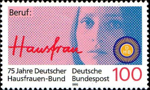 Briefmarken BRD (Bund) 1990, Mi.Nr. 1460, Hausfrauen-Bund. Postfrisch