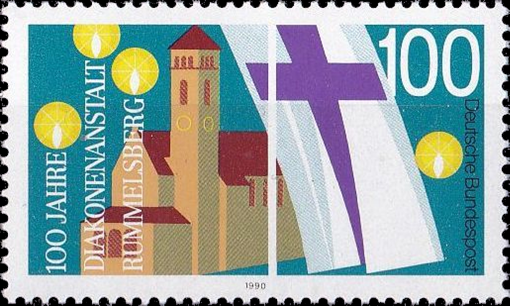 Briefmarken BRD (Bund) 1990, Mi.Nr. 1467, Diakonenanstalt Rummelsberg. Postfrisch