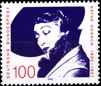 Briefmarken BRD (Bund) 1990, Mi.Nr. 1483, Käthe Dorsch. Postfrisch