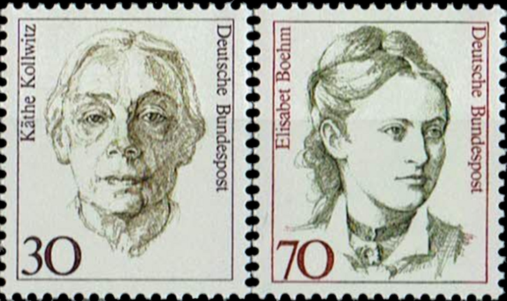 Briefmarken BRD (Bund) 1991, Mi.Nr. 1488-1489, Freimarken: Frauen der deutschen Geschichte (XI). Postfrisch