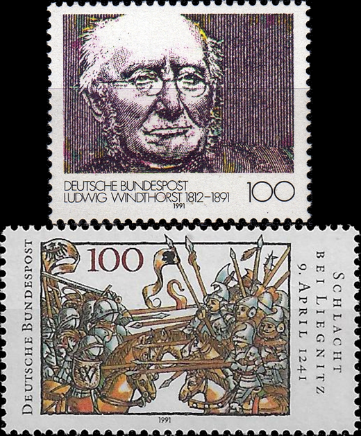 Briefmarken BRD (Bund) 1991, Mi.Nr. 1510, 1511, Postfrisch