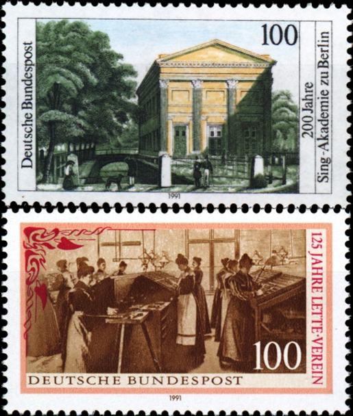 Briefmarken BRD (Bund) 1991, Mi.Nr. 1520, 1521, Postfrisch