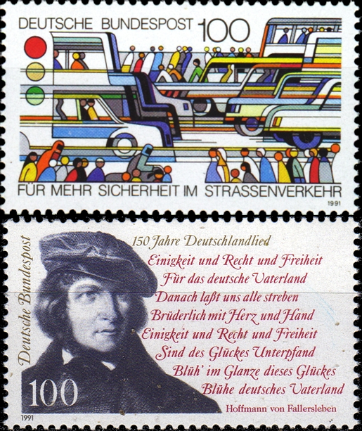 Briefmarken BRD (Bund) 1991, Mi.Nr. 1554, 1555, Postfrisch