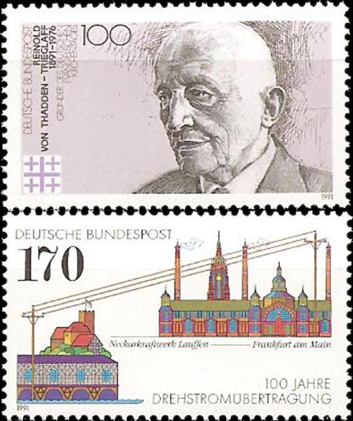 Briefmarken BRD (Bund) 1991, Mi.Nr. 1556, 1557, Postfrisch