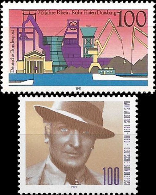 Briefmarken BRD (Bund) 1991, Mi.Nr. 1558, 1561, Postfrisch