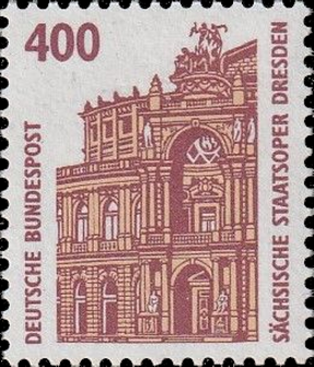Briefmarken BRD (Bund) 1991, Mi.Nr. 1562, Freimarken: Sehenswürdigkeiten (XI). Postfrisch