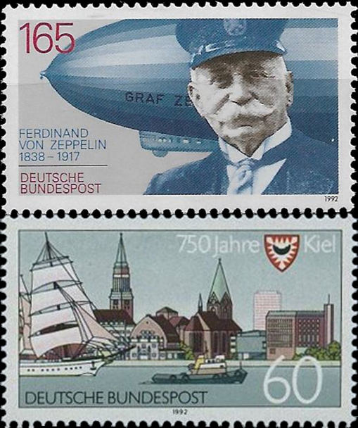 Briefmarken BRD (Bund) 1992, Mi.Nr. 1597, 1598, Postfrisch