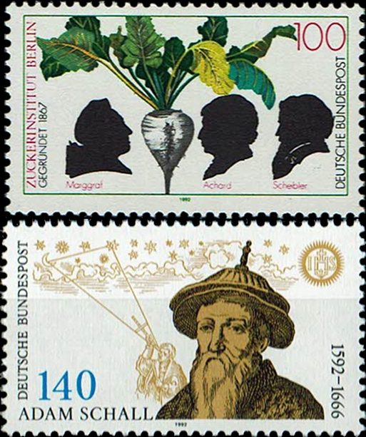 Briefmarken BRD (Bund) 1992, Mi.Nr. 1599, 1607, Postfrisch