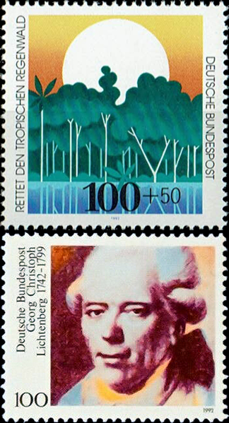 Briefmarken BRD (Bund) 1992, Mi.Nr. 1615, 1616,  Postfrisch
