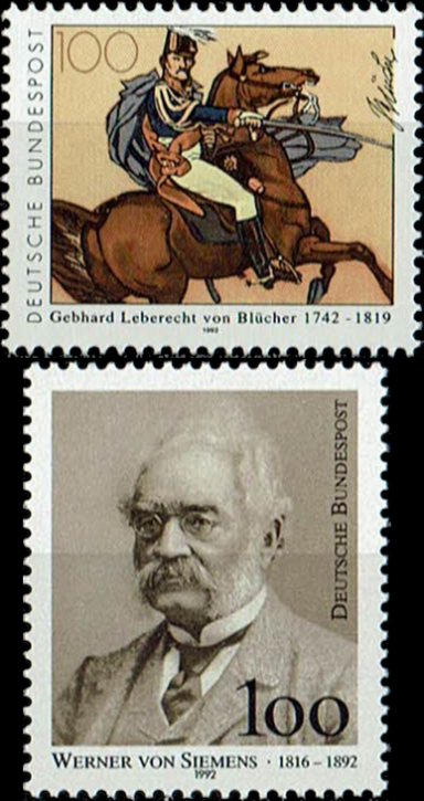 Briefmarken BRD (Bund) 1992, Mi.Nr. 1641, 1642,  Postfrisch