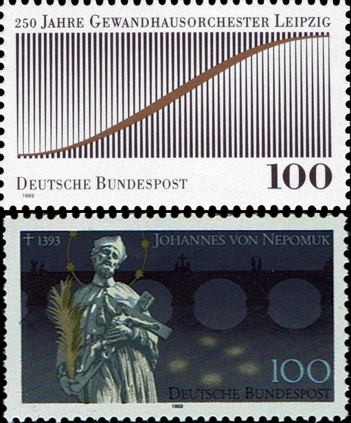 Briefmarken BRD (Bund) 1993, Mi.Nr. 1654, 1655,  Postfrisch