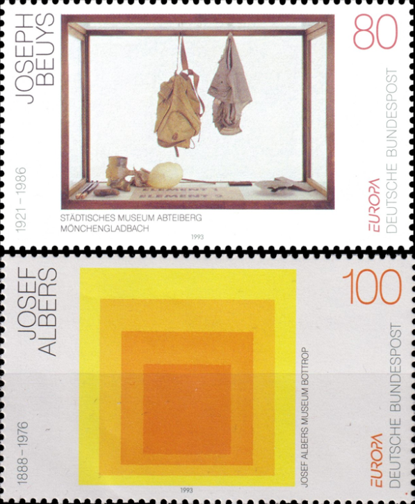 Briefmarken BRD (Bund) 1993, Mi.Nr. 1673-1674, Zeitgenössische Kunst. Postfrisch