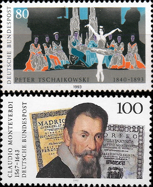 Briefmarken BRD (Bund) 1993, Mi.Nr. 1702, 1705, Postfrisch