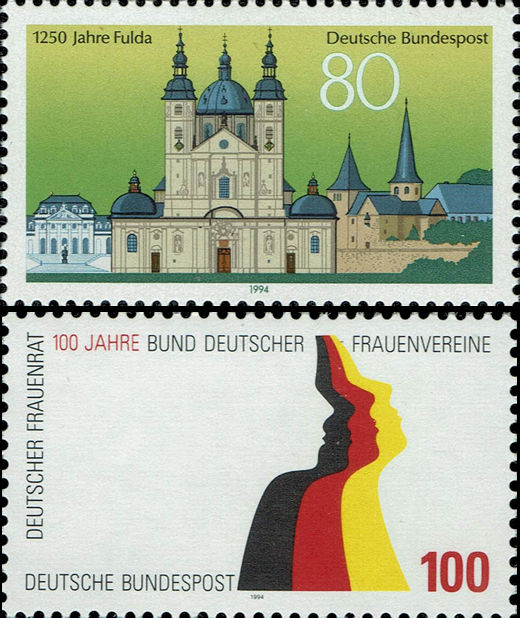 Briefmarken BRD (Bund) 1994, Mi.Nr. 1722, 1723, Postfrisch