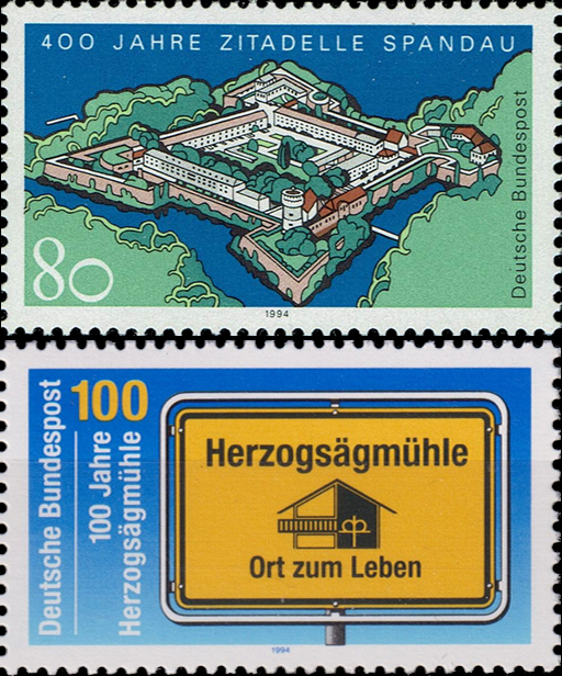 Briefmarken BRD (Bund) 1994, Mi.Nr. 1739, 1740, Postfrisch
