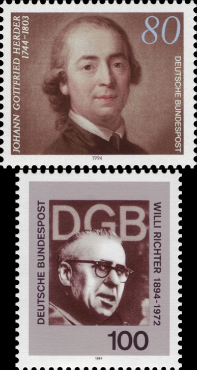 Briefmarken BRD (Bund) 1994, Mi.Nr. 1747, 1753, Postfrisch