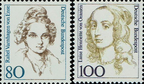Briefmarken BRD (Bund) 1994, Mi.Nr. 1755-1756, Freimarken: Frauen der deutschen Geschichte (XV). Postfrisch