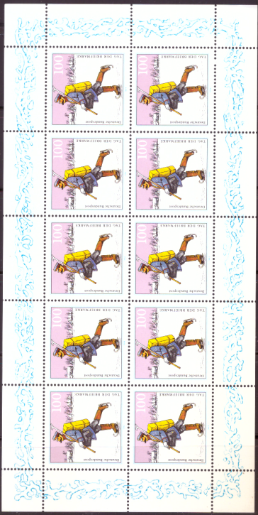 Briefmarken BRD (Bund) 1994, Mi.Nr. 1764 Kleinbogen, Tag der Briefmarke. Postfrisch