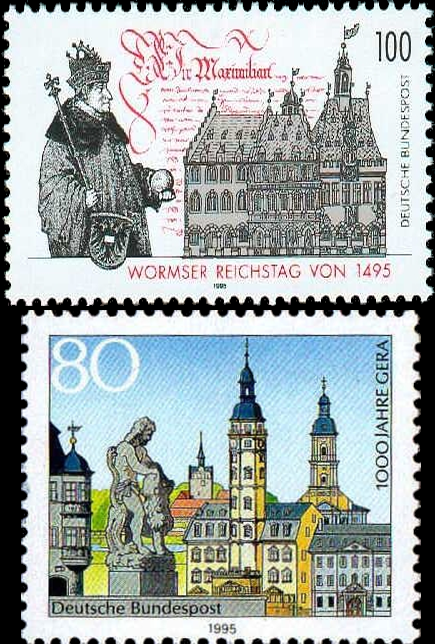 Briefmarken BRD (Bund) 1995, Mi.Nr. 1772, 1773, Postfrisch
