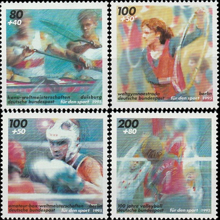 Briefmarken BRD (Bund) 1995, Mi.Nr. 1777-1780, Sporthilfe. Postfrisch