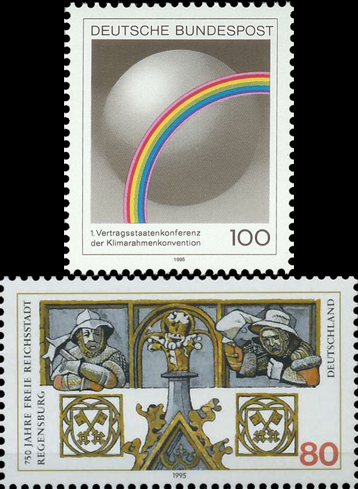 Briefmarken BRD (Bund) 1995, Mi.Nr. 1785, 1786, Postfrisch