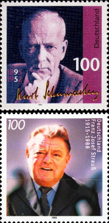 Briefmarken BRD (Bund) 1995, Mi.Nr. 1818, 1824, Postfrisch