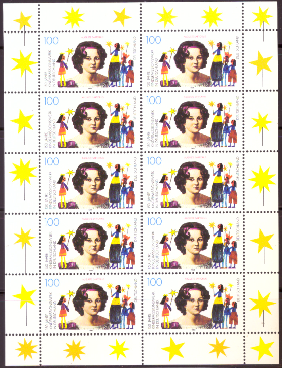 Briefmarken BRD (Bund) 1996, Mi.Nr. 1834 Kleinbogen, Kindermissionswerk. Postfrisch