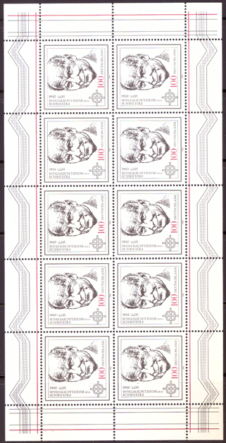 Briefmarken BRD (Bund) 1996, Mi.Nr. 1835 Kleinbogen, Friedrich von Bodelschwingh. Postfrisch