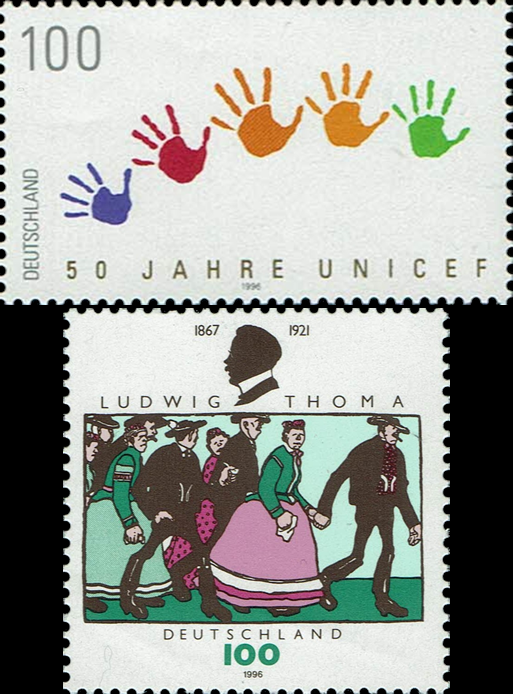 Briefmarken BRD (Bund) 1996, Mi.Nr. 1869, 1870, Postfrisch