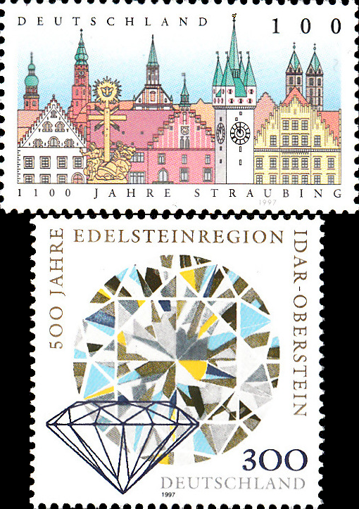 Briefmarken BRD (Bund) 1997, Mi.Nr. 1910, 1911, Postfrisch