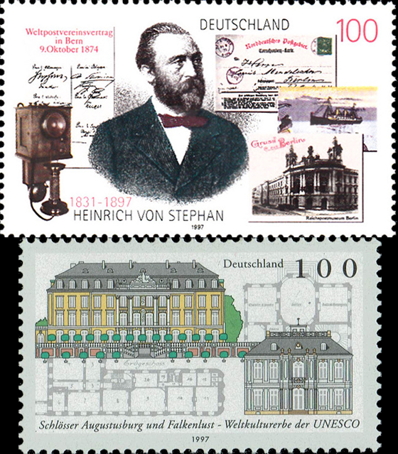 Briefmarken BRD (Bund) 1997, Mi.Nr. 1912, 1913, Postfrisch