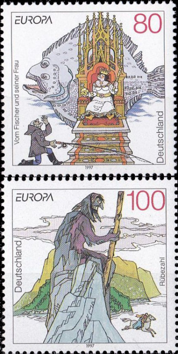 Briefmarken BRD (Bund) 1997, Mi.Nr. 1915-1916, Europa: Sagen und Legenden. Postfrisch