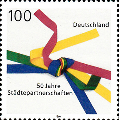 Briefmarken BRD (Bund) 1997, Mi.Nr. 1917, 50 Jahre Städtepartnerschaften, Postfrisch