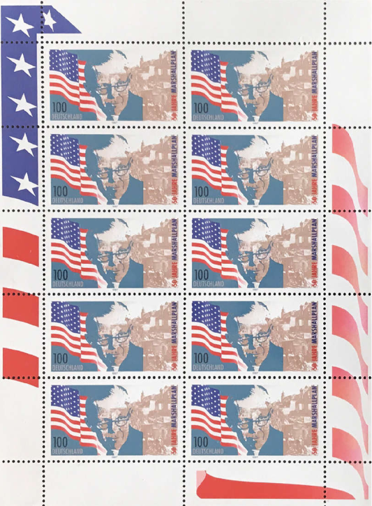 Briefmarken BRD (Bund) 1997, Mi.Nr. 1926 Kleinbogen, 50 Jahre Marshallplan. Postfrisch