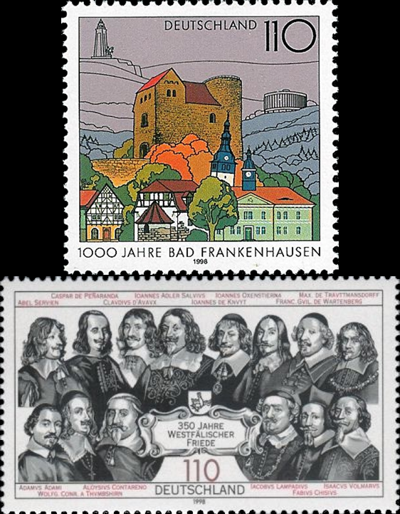 Briefmarken BRD (Bund) 1998, Mi.Nr. 1978, 1979, Postfrisch