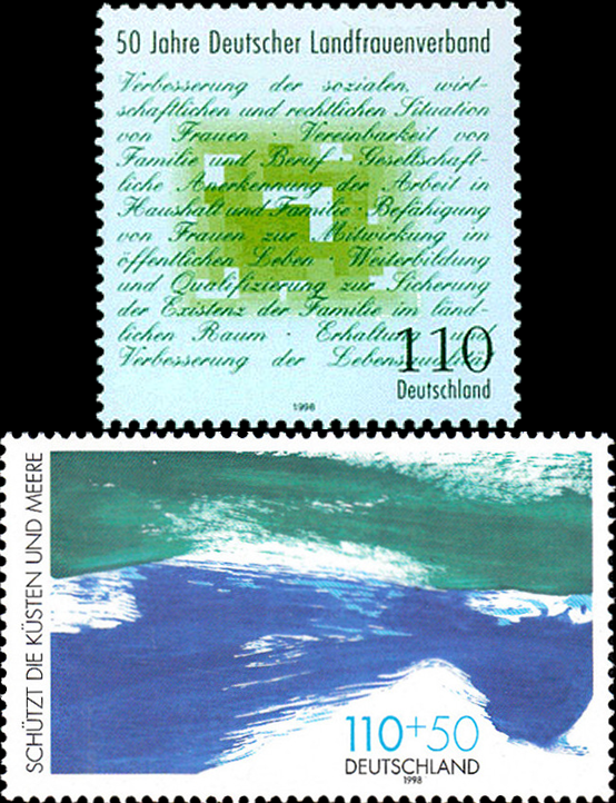 Briefmarken BRD (Bund) 1998, Mi.Nr. 1988, 1989, Postfrisch