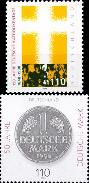 Briefmarken BRD (Bund) 1998, Mi.Nr. 1995, 1996, Postfrisch