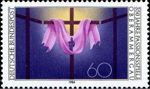 Briefmarken BRD (Bund) 1984, Mi.Nr. 1201, Passionsspiele. Postfrisch