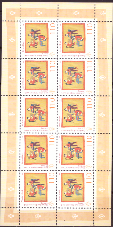 Briefmarken BRD (Bund) 1999, Mi.Nr. 2062 Kleinbogen, Dienst am Nächsten (I). Postfrisch