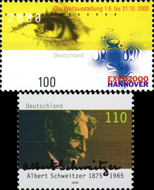 Briefmarken BRD (Bund) 1999, Mi.Nr. 2089, 2090. Postfrisch
