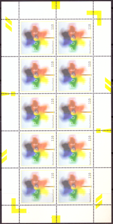 Briefmarken BRD (Bund) 2000, Mi.Nr. 2106 Kleinbogen, Post! Postfrisch